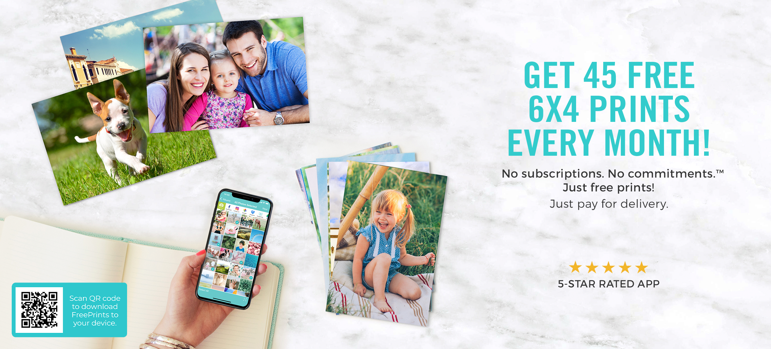 Get A Custom Card Every Month For FREE FreePrints Cards App For IOS 